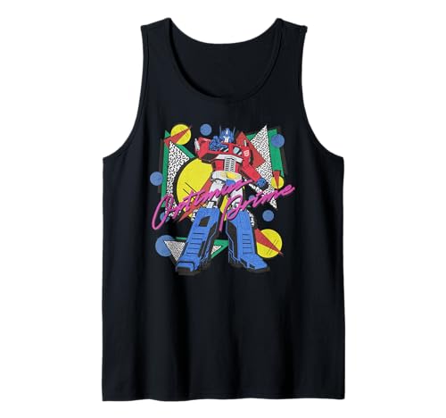 Transformers Retro Optimus Prime 80's Print Tank Top