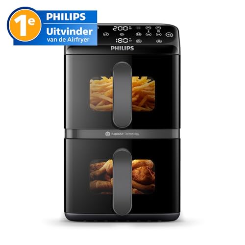 Philips Dubbele Airfryer 4000 10L - 2 maaltijden met RapidAir - Afbeelding 2