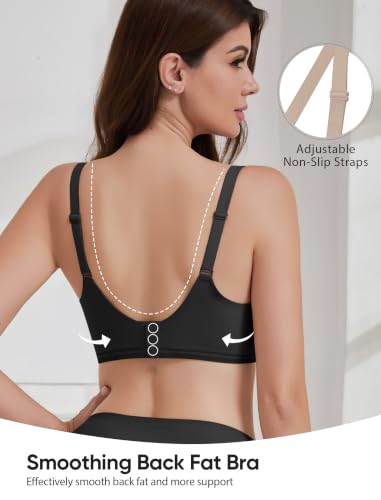 Image of Wireless Bras for Women No Underwire Seamless Buttery Bralettes Smoothing Women's Bras Full Coverage Shapedly Bra