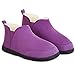Dunlop Pantofole Donna, Ciabatte A Stivaletto Memory Foam Antiscivolo, Pantofole Donna Invernali Da Casa Con Pelliccia Ecologica (Viola, 38, numeric_38)