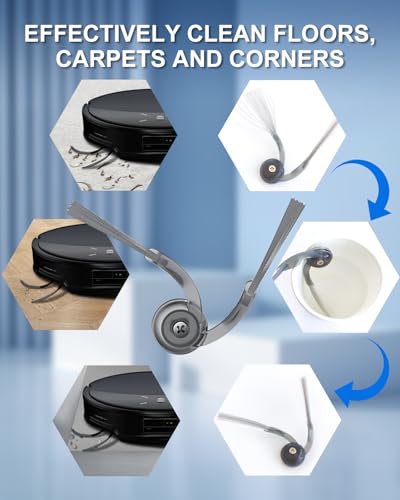 Image of SAROS 20 Accessories for Roborock SAROS 10R /Qrevo Edge 2 /SAROS 20 /Qrevo CurvX /Qrevo Curv 2 Pro, 29PCS SAROS 10R Replacements Kits: 2 Roller Brushes, 8 Mop Pads, 6 Dust Bags, 6 Side Brushes, 4 Filters