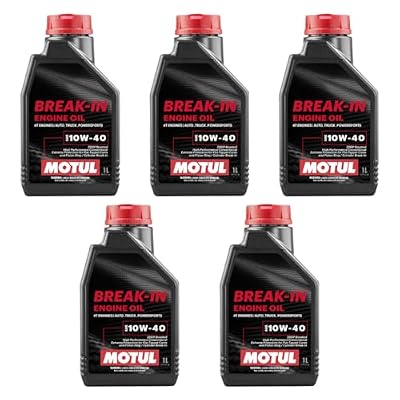 108080 Set of 5 Break-in 10W-40 Mineral Oil 1-Quart Bottles