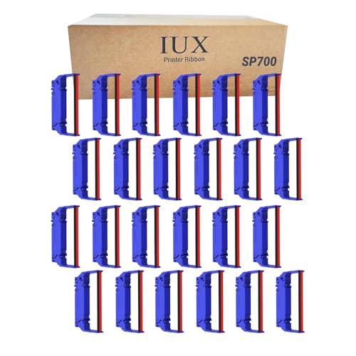 IUX SP700 Printer Ribbon Compatible for Star SP700 RC700 Ribbon Cartridge SP712 SP712BR SP-742 SP742R SP740 SP747, SP-700 Ink Ribbons, Pack of 24