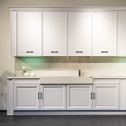 Ravinte 20 Pack 6 Inch Cabinet Pulls Kitchen Cupboard Handles with Round Base Matte Black Drawer Pulls Cabinet Handles 6" Length,3.75" Hole Center by Ravinte - Image 9