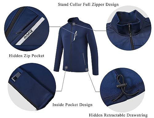 Image of MoFiz Mens Tracksuit Jogging Sports Sweatsuit Comfortable Outfits Casual Athletic Pants Full zip Jacket 2 Piece