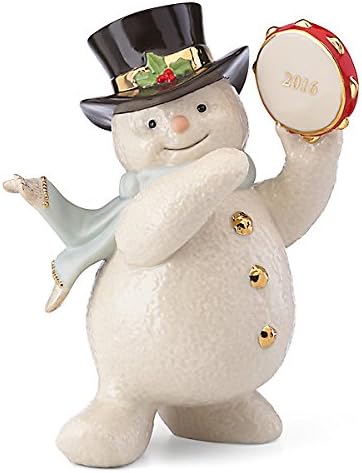 Lenox 2016 Tambourine Snowman Figurine