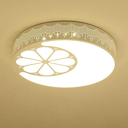 Luminaire extérieur moderne lampe LED circulaire salon blanc pour plafond de maison