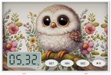 Digital Kitchen Timer Magnetic Visual Timer with LED Display, 20s...