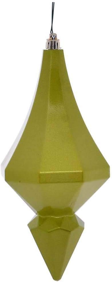 Vickerman 619988-8" Lime Candy Diamond Finial Christmas Tree Ornament (2 Pack) (MC191073D)