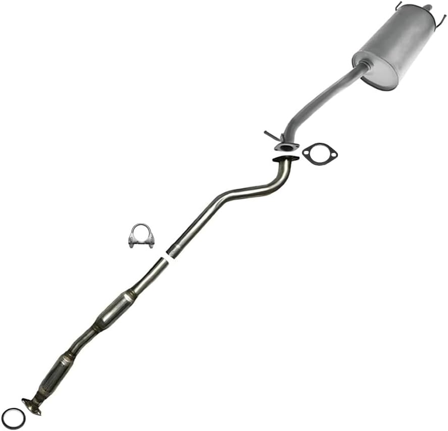 Northeastern Exhaust | Stainless Steel Resonator Pipe, Muffler Exhaust System Kit Compatible for Subaru Baja 2003 2.5L | Free Gaskets and Clamp Included | Automotive Replacement Part