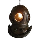 Bronze Mark V Divers Helmet Pendant Light
