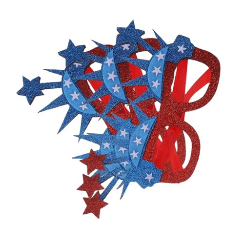 Cabilock 3pcs Patriotic Party Favors Independence Day Sunglasses Accessories Funny Glasses For Adults Flag Glasses Party