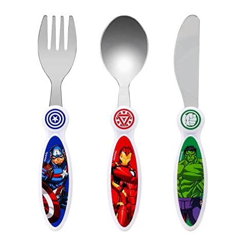 Avengers Children's Kids 3pcs Cutlery Set Cover