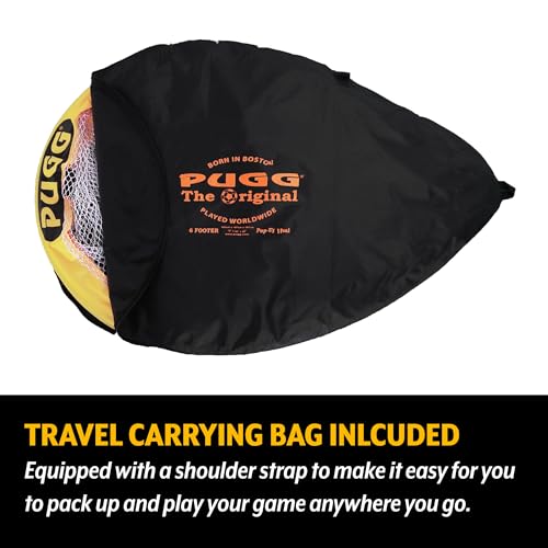 Image of PUGG Pop Up Soccer Goal, Portable Training Football Knitted Poly Net Equipment, The Original Pickup Game Goal, Includes Two Goals & Bag