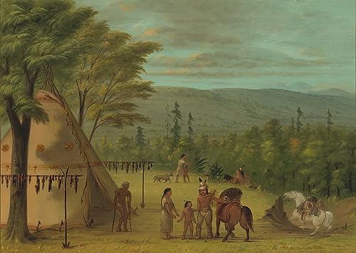 Peinture Décorative sur Toile George Catlin pour habiller un mur vide 60x90