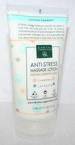 Earth Therapeutics Anti-stress Massage Lotion 5 Oz (Pack of 2)