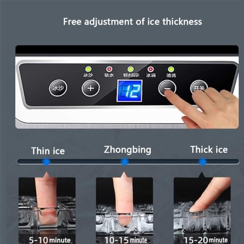 Máquina automática para hacer y triturar hielo miniatura 4