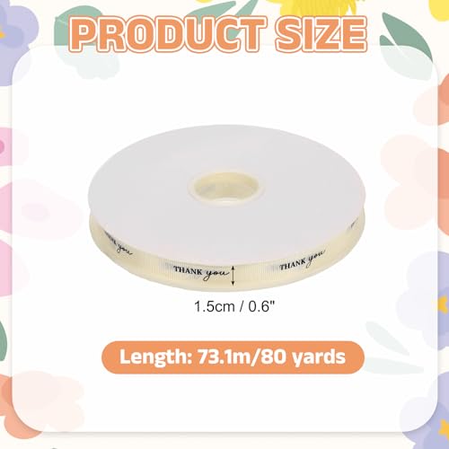 Ruban gros-grain de haute densité blanc en polyester pour finitions - 3