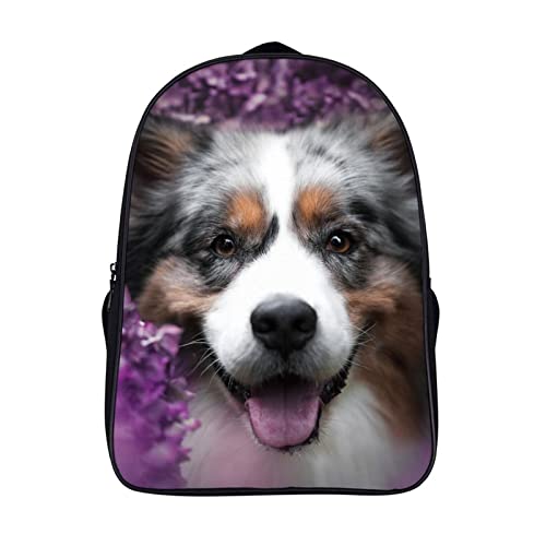 Sac à dos scolaire enfants Australian Shepherd sac d'école cool 3D