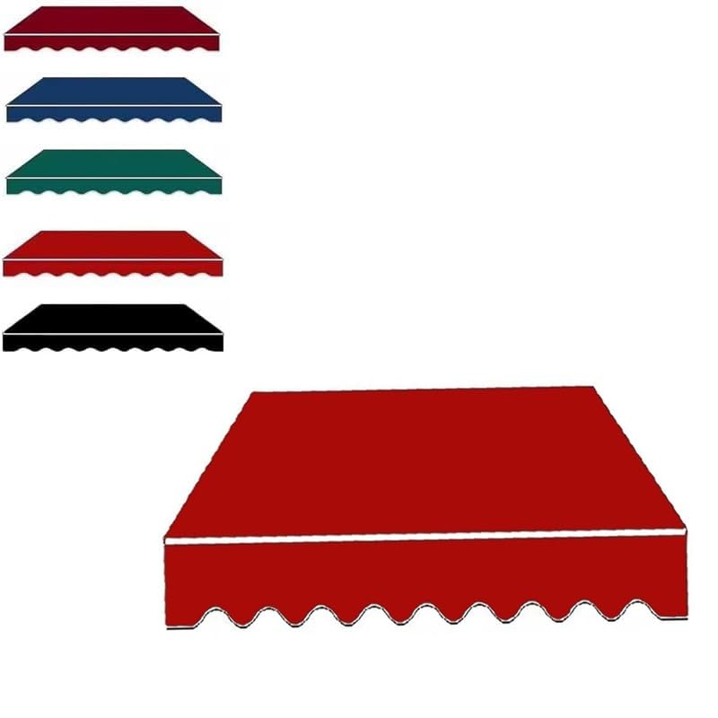 Toile de rechange pour store extérieur anti-UV et imperméable pour fenêtres rouge 3,5x3