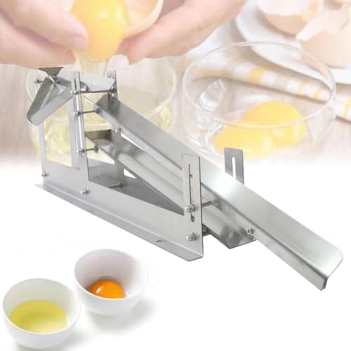 Chicken Yolk Protein Separator - 304 Stainless Steel Egg Separation Machine, Adjustable Height