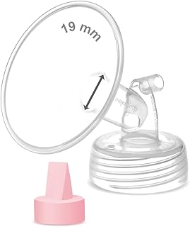 Maymom Pump Part Compatible with Spectra/Ameda Luna Pumps, Syngery Gold; Incl Wide Mouth Flange 19 mm Valve; Not Original Spectra Flange; Replaces Spectra S1 S2, Plus Shield, Pump Parts, Accessories