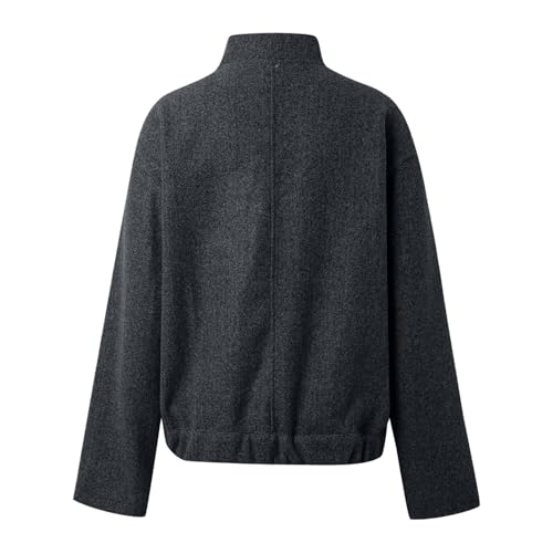 Chaqueta punto mujer cómoda de gran tamaño para el día a día 3