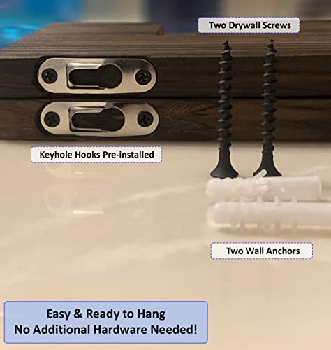 Tic Tac Toe Toilet Paper Holder | Farmhouse Bathroom Decor And Storage For Toilet Tissue Roll | Wooden Wall Mounted Shelves Fun Modern Organizer | 5 X's Blue Or Red (Navy Blue) #TOP3