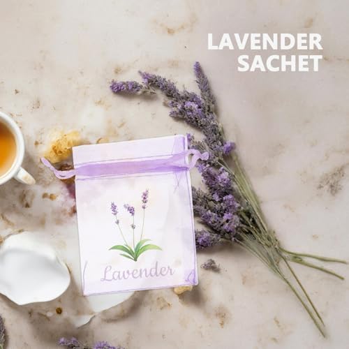 Zerodeko 20 Bolsitas de Lavanda con Cordón miniatura 5