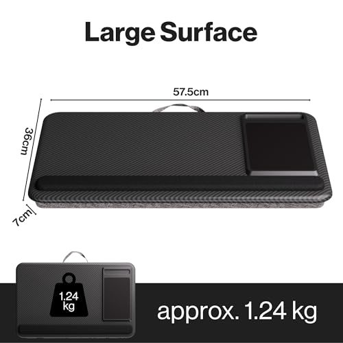Base portátil de madera para laptop con cojín miniatura 6