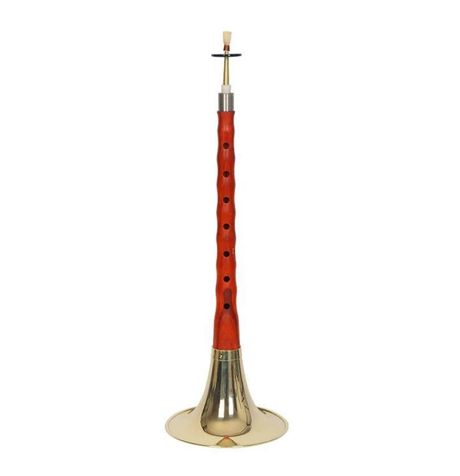 suona D-Ton Suona-Horn, Chinesische Traditionelle Blockflöte Für Anfänger, Handgefertigte Holz-Folk-SuoNa-Holzblasmusikinstrumente (Color : Crimson Yellow)