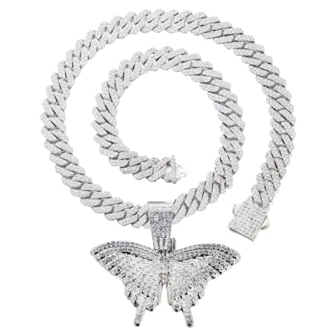HALUKAKAH Platinum Plated Diamond Pendant Necklace Set Cover