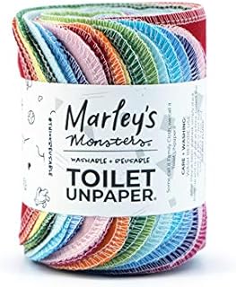Marley's Monsters Toilet UNpaper® Roll, Handmade in Eugene, Oregon (Rainbow Solids, 24-pack)