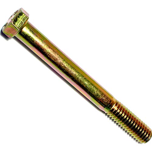 Image of Hard-To-Find Fastener Grade 8 Hex Cap Coarse Large Bolts, Bulk Pack, Steel Hex Bolts for Construction, Home Improvement, 7 /16-14 x 4, Pack of 10