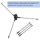 Bingfu Amateurfunk-Antenne Dual Band VHF UHF 136-174MHz 400-460MHz PL259 Stecker Amateurfunk-Antenne mit Ground Plane Kit Magnetfuß für Mobile Amateurfunk Zwei-Wege-Funk