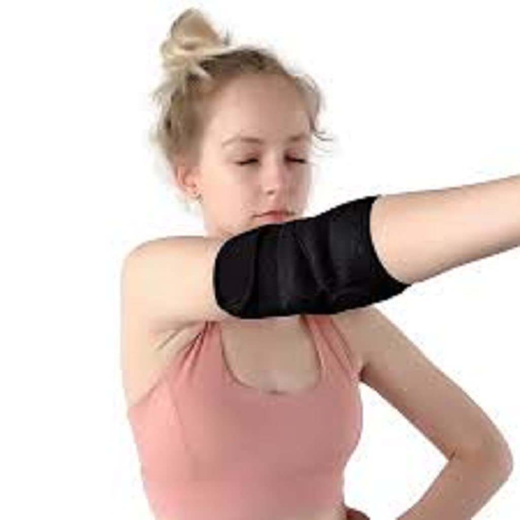 Cathect Arm Compression Sleeves Elbow Support Sports Elbow Cap Pain | Sports activities |Gym | For Men & Women (1 Pair) (size M)| Color-Black
