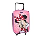 mybagstory Minnie Mouse - Maleta Trolley niño 42 cm - Equipaje Cabine Rígido Ligero - 2 Ruedas - Rosa - Disney