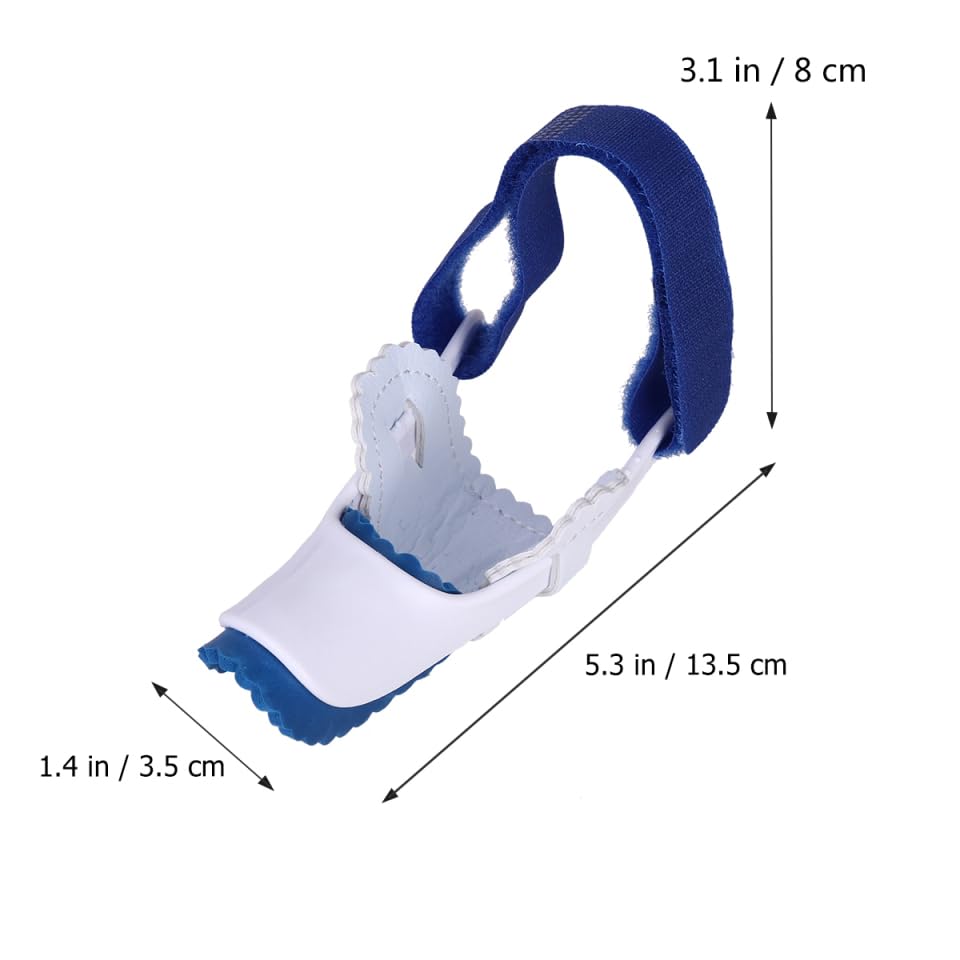 SUPVOX Adjustable Bunion Correctors 1 Pair Big Toes Bunion Straighteners Night Splint Pad Correctors Foot Care (White+Blue) - Image 3