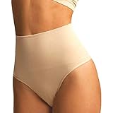 SAYFUT Women Waist Cincher Girdle Tummy Slimmer Sexy Thong Panty Shapewear Nude US 6-8/Waist 26.5