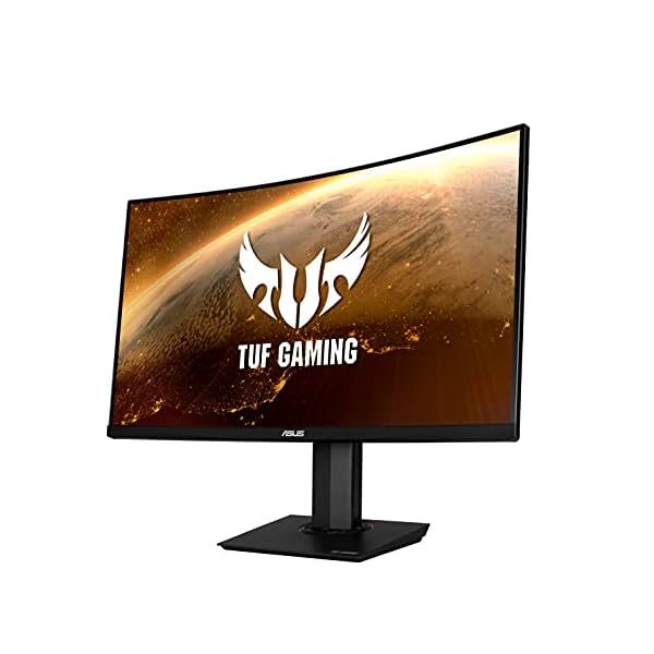 ASUS TUF VG32V - Monitor Gaming curvo de 32" WQHD (2560x1440, 1 ms (MPRT), 165 Hz, Extreme Low Motion Blur, Adaptive-Sync, Freesync Premium, DisplayHDR 400, WCG), Negro - Image 3