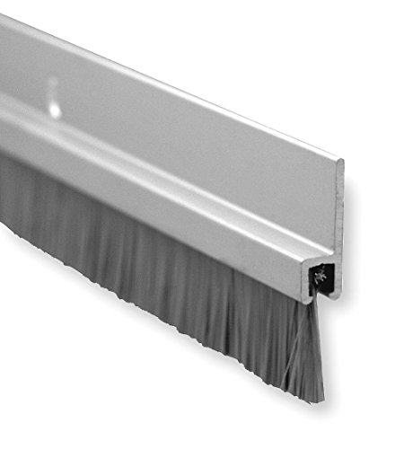 Pemko 085573 18061CNB84 Brush Seal - Meeting Stile, Clear Aluminum with Gray Brush