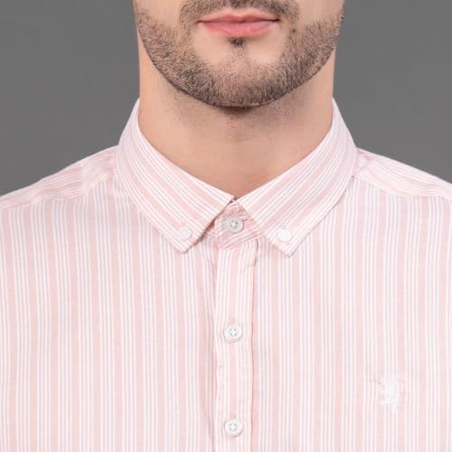 Image of Red Tape Striped Regular Fit Shirt For Men | Comfortable & Stylish
