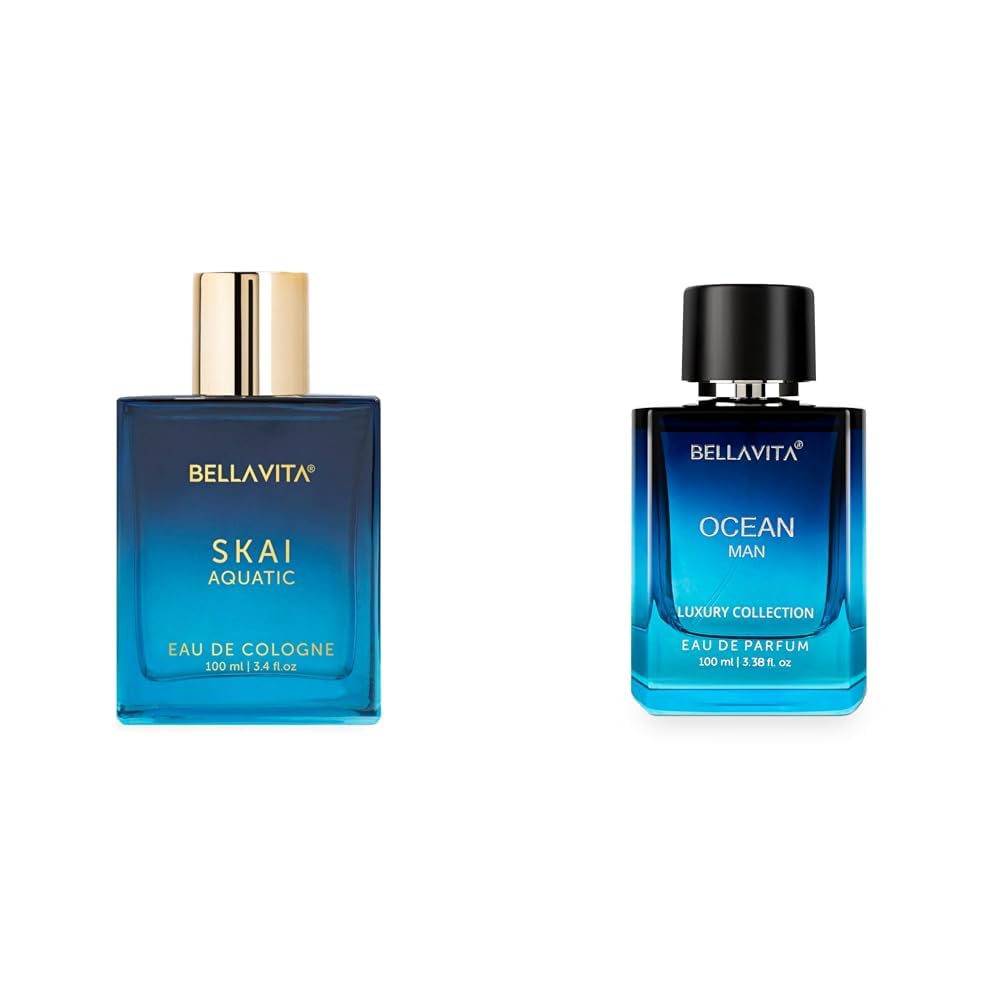 Bella Vita Luxury Skai Aquatic Unisex Eau De Cologne Men Ocean Aquatic Eau De Parfum With Marine Orchid & Musklong Lasting Fresh Citrusy & Woody Edp Fragrance Scent Liquid Perfume100 Ml-image-22