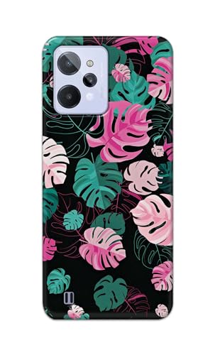 Image of Printed Hard Back Cover for Realme C31 Back Cover (Seamless Leaves) -190724(EA)