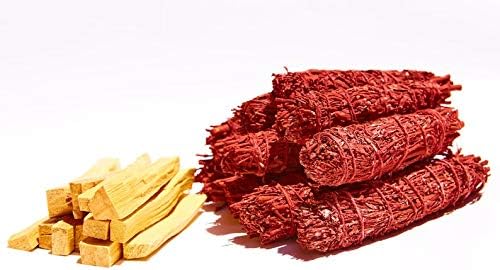 Red Smudge Sage + Palo Santo Wholesale Bundle: 12 Palo Santo Wood & 12 Red Smudge Sage Sticks