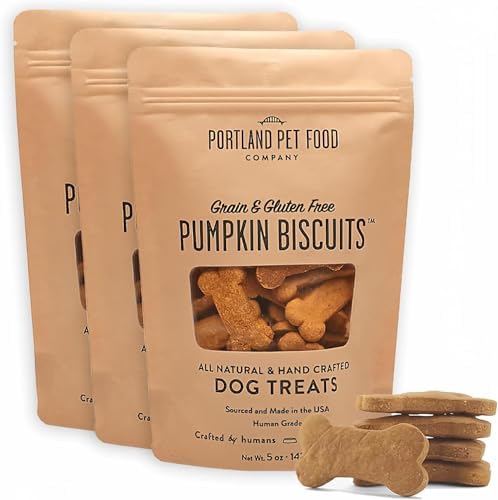 Portland Pet Food Company Pumpkin Dog Treats Healthy Biscuits for...