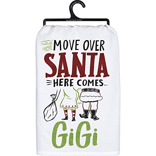 Pbk Primitives By Kathy 109647 Here Comes Gigi Dish Towel 28-Inch Square, Cotton #TOP6
