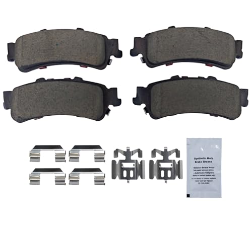 Image of HUSCH D792 Rear Ceramic Brake Pads Kit Fit For Cadillac DTS 2006-2011, For DeVille 2000-2005, For Escalade 2002, For Escalade EXT 2002, For Chevrolet Astro 2003-2005, For Avalanche 1500 2002