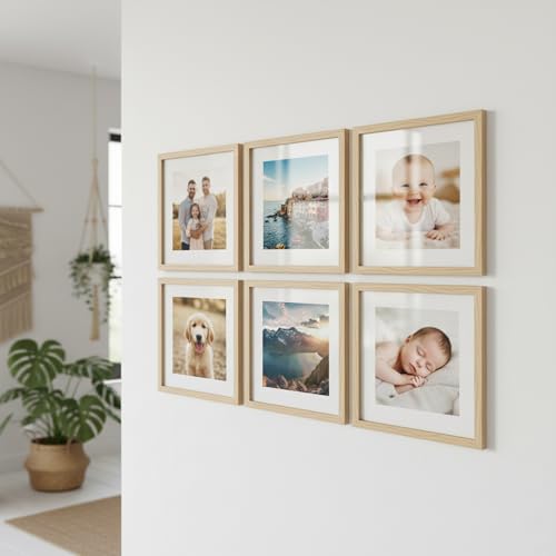 Image of kotart Photo Frame For Wall | Aesthetic Collage Picture Frames For Wall Decor | Rectangular Photo Frames For Home Decor Office Livingroom Bedroom | Pack of 6 (12X12 inch)