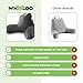 WhooLoo Reading Pillow Sitting Up in Bed Backrest Support Large Adult Back Wedge Watching TV Bedrest Gerd Heartburn Recovery Snoring Made in The USA 100% Memory Foam w/Removable Washable Cover